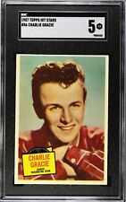 1957 Topps Hit Stars #56 Charlie Gracie Sgc 5 picture