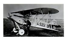 Curtiss Army Hawk Biplane Airplane Aircraft Vintage Photograph 5x3.5