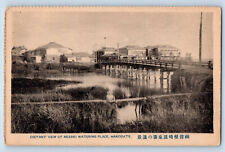 Hokkaido Japan Postcard Distant View of Nesaki Watering Place Hakodate c1920's picture