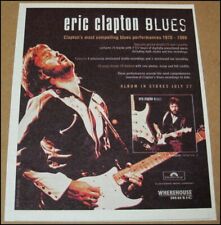1999 Eric Clapton Blues Album Print Ad Advertisement Clipping 4.5