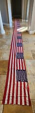 Antique 46 Star American Flag UNCUT roll of fabric 13 flags total 37 FEET LONG picture