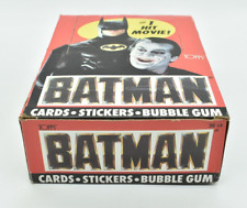 Batman - TOPPS TRADING CARDS BOX & WRAPPERS, 1989, 1st Series, TOPPS Variety picture