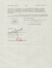 GEORGE JESSEL - CONTRACT SIGNED 11/26/1945 WITH CO-SIGNERS picture