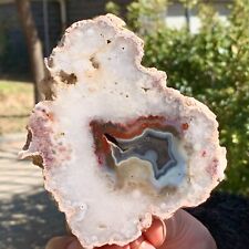 178G Natural Black Flower Agate SlabThick Slice Crystal Museum level /Moroccan picture