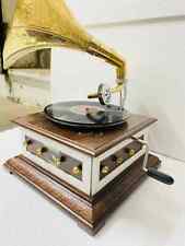 HMV Working Gramophone Special embroidere Phonograph Vinyl Recorder Players picture