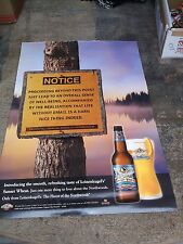 NOS Leinenkugel's Poster Sunset Wheat Well Being Life w/o Email 26 1/2 x 18 1/4 picture