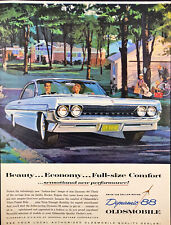 1960 Oldsmobile Dynamic 88 Auto Print Ad Wife Driving Husband Mid Century Modern picture