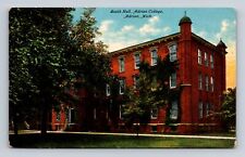 Adrian MI-Michigan, Adrian College South Hall, Antique Vintage Souvenir Postcard picture