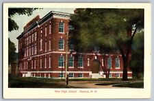 Nashua, New Hampshire NH - New High School Building - Vintage Postcard picture