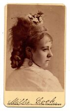 ANTIQUE CDV C. 1870s YOUNG THEATER ACTRESS MILLIE COOK SARONY BROADWAY NEW YORK picture