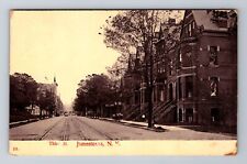 Jamestown NY-New York, Third Street, c1908 Antique Vintage Souvenir Postcard picture