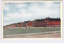 PPC Postcard WY Wyoming Fort Russell Enlisted Men's Quarters Exterior View picture