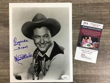 (SSG) Rare Legendary Cowboy Star MONTE HALE Signed 8X10 Photo with a JSA COA picture