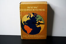 New Horizons World Guide 1959 Pan American's World Airlines Travel Facts -Gold picture