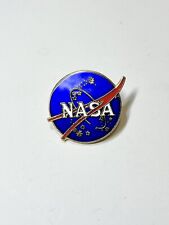 NASA Logo Enamel Pin Space Exploration Collectible Lapel Brooch Blue Souvenir picture