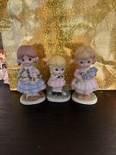 Vintage 1980 Cma Porcelain Figurines, Set Of 3 picture