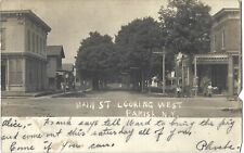 Parish NY - Children on Main Street looking west; nice 1907 RPPC picture