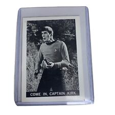 1967 Leaf Star Trek #4 Come In Captain Kirk Desilu Card picture