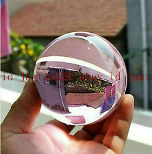 Asian Rare Natural Quartz Pink Magic Crystal Healing Ball Sphere 20-90mm + Stand picture
