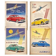 1950s Oldsmobile Super Rocket Car Advertising Print Lot Of 4 - Board And Bagged picture