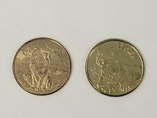 Franklin Park Zoo New England Massachusetts MA Gold Coin Lot Tiger /Africa Lion picture