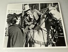 Vintage Bob Wills & His Horse Punkin Being Interviewed Photograph 8x10 1940s picture