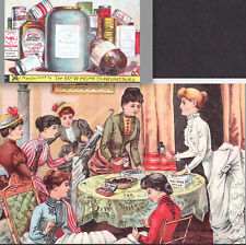Railroad Snuff RARE 19th Century Tobacco Dorcas Sewing Society Helmes Trade Card picture