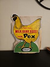 Dye Cut Kraft Chicken NOS Farm Agricultural Quality Gas Oil Sign Original  picture