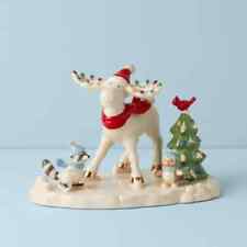 Lenox MARCEL the MOOSE Skating Party Figurine- NEW IN BOX picture