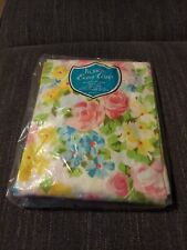 Vintage Bright Floral Fitted Sheet  Size Twin Pequot Easy Care picture