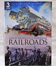 Great American European Railroads 3 DVDs Boxed Set Limited Series Booklet 2010  picture
