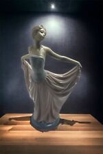 Lladro The Dancer Ballerina Ballet Porcelain 5050 Spain Pink Blue Dress in box picture