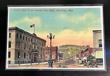 1911 Print Main Street Showing Barn Bluff Red Wing MN Minnesota Decor Vintage picture