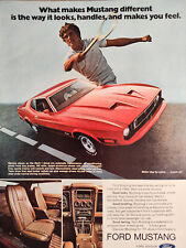 1973 Esquire Original Art Ad Advertisement FORD MUSTANG picture
