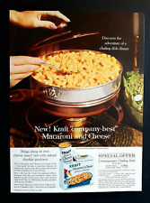 Kraft Macaroni cheese ad vintage 1962 original chafing dish advertisement picture