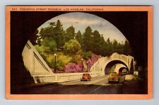 Los Angeles CA-California, Figueroa Street Tunnels, c1949 Vintage Postcard picture
