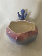 Vintage Royal Copley Bird and Flower Trinket Dish picture