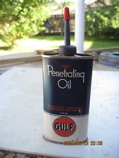 VINTAGE GULF PENETRATING OIL CAN  DECENT  picture