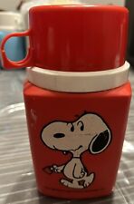 Vintage Snoopy Thermos King Sealey 8 oz Red 1958 Peanuts picture