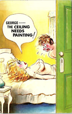 Vintage 60's-80's? Adult Humor Cartoon George The Ceiling Needs Painting PCB-2F picture