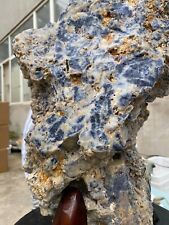 60.0lb Huge Unheated Blue Sapphire Corundum Cluster Rough Gemstone Rare Specimen picture