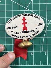 WW1 32nd Infantry Division Reunion Pin Red Arrow Wisconsin 49th Annual 1968 picture