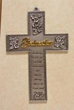 JCC 2004 Fine Pewter GODMOTHER w/Poem Wall Cross Signed (EX) picture