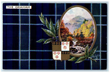 c1910 The Graham Clan Trossachs Stirling Scotland Oilette Tuck Art Postcard picture