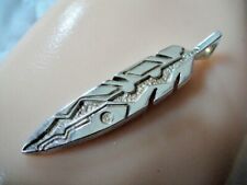 Ray Tracey Navajo Sterling Silver Feather Pendant picture