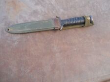 WWII U.S. M-3 Rare Blade Marked Imperial Fighting Knife & BMco. M-8 Scabbard picture