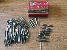 70 R. ESTERBROOK FOUNTAIN PEN NIBS #556 & 7 #322 Inflexible with box, see photos picture