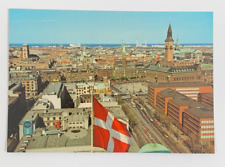 Aerial View over Copenhagen Denmark Postcard Unposted picture