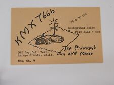 Vintage Amateur Ham Radio QSL Postcard Card - Arroyo Grand, California picture
