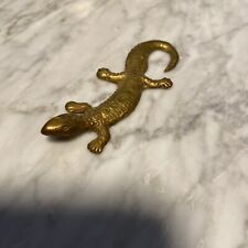 Vintage Brass Lizard Salamander 3.75